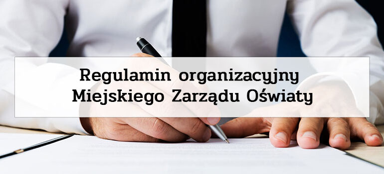 Regulamin organizacyjny MZO